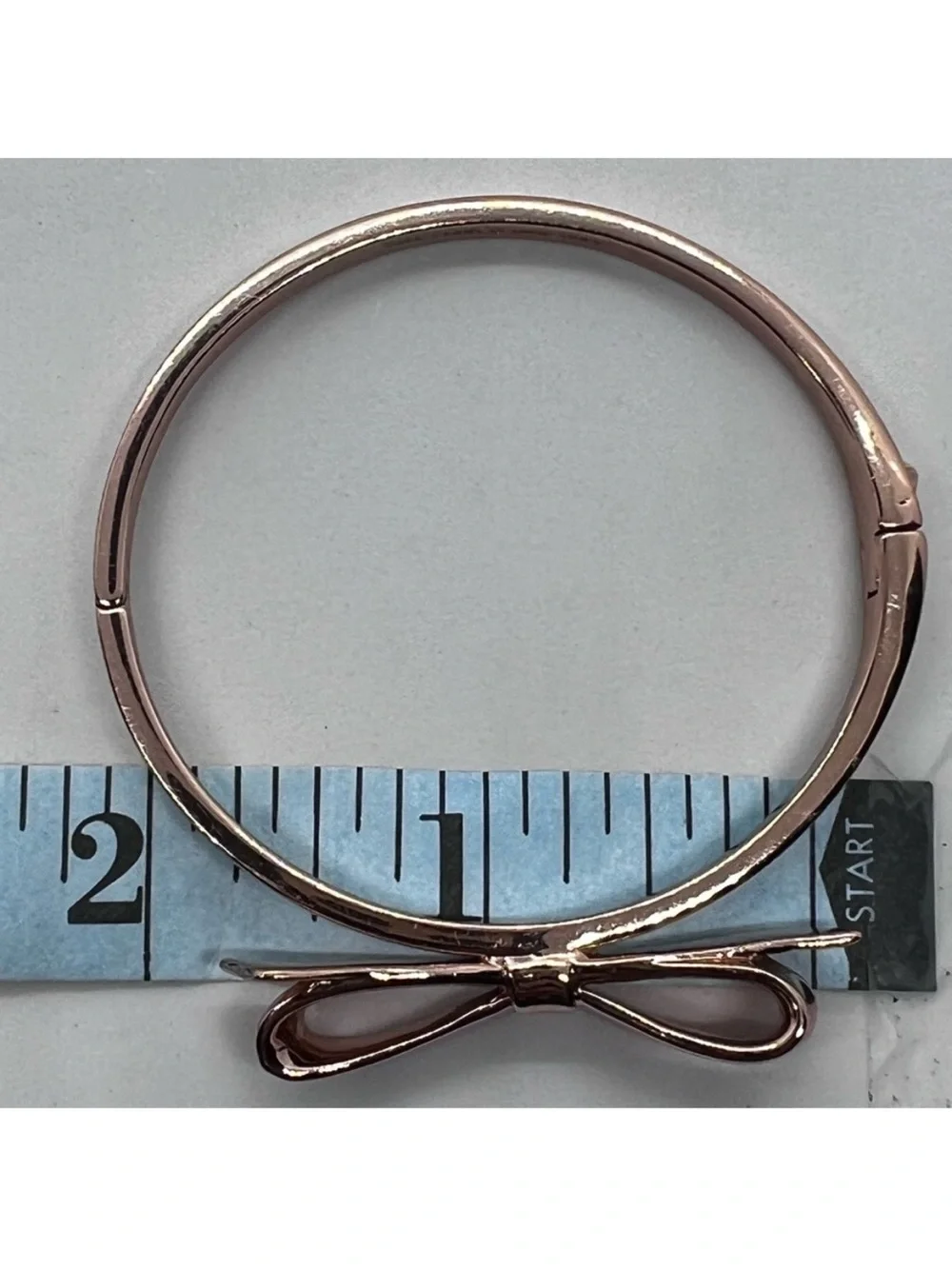 kate spade Rose Gold Bow Bangle Bracelet with dust bag.